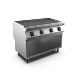 MARENO Gas radiant chargrill High Performance 1200 mm width on cabinet base GR912GA