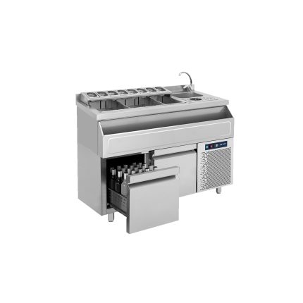 BAMBAS Barstation 139 με ψυγείο με 2 συρτάρια