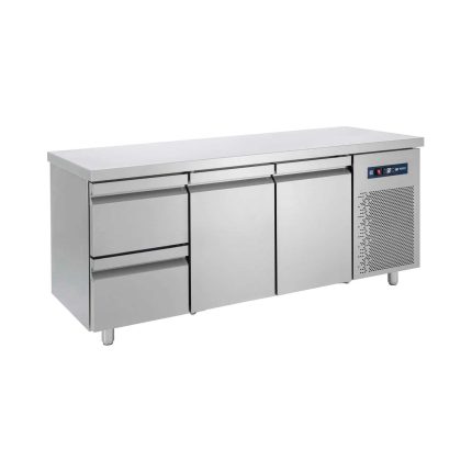 BAMBAS Ψυγείο Πάγκος Συντήρηση Με 1 Διπλή Συρταριέρα και 2 Πόρτες GN