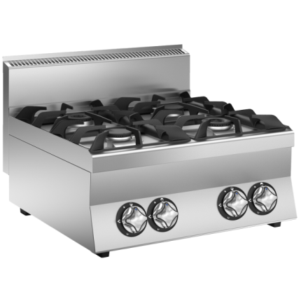 MARENO 4 εστίες αερίου ενισχυμένης ισχύος – επιτραπέζια μονάδα